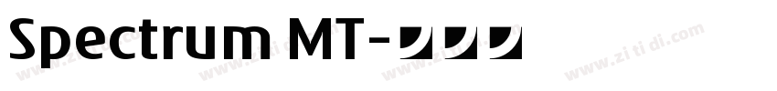 Spectrum MT字体转换